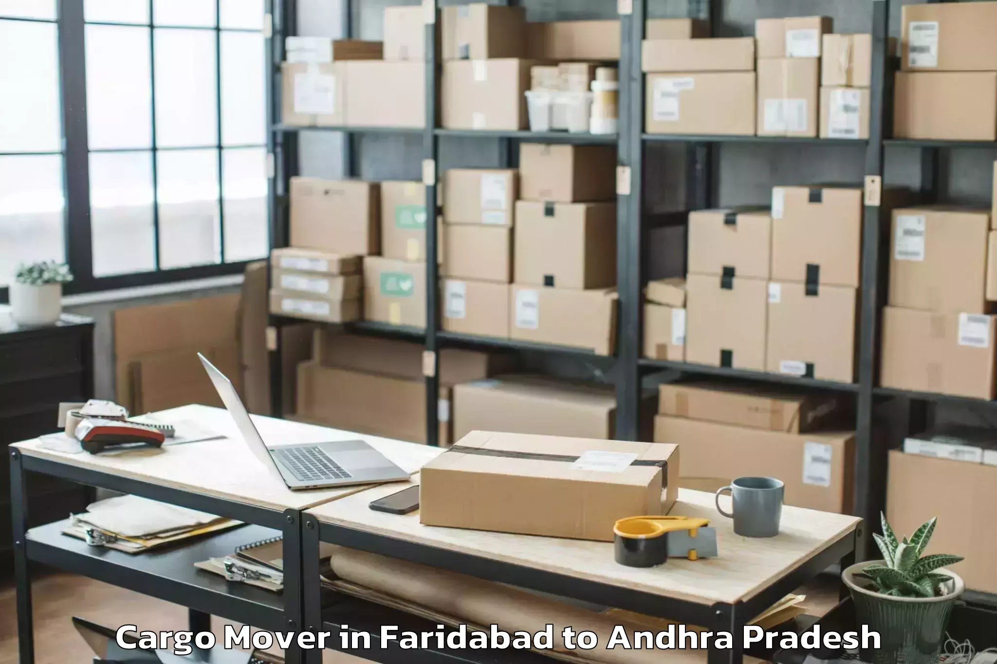 Top Faridabad to Kapileswarapuram Cargo Mover Available